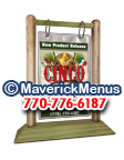 Cinco De Mayo Wooden Table Tents - SAGE-WEATHERED