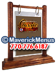 JJ13 Classic Wooden Flip Top Table Tents